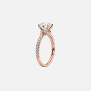 The Sia Round Pave Moissanite Ring - KNT - Engagement Rings, Wedding Bands & Fine Jewelry