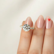 The Sia Round Pave Moissanite Ring - KNT - Engagement Rings, Wedding Bands & Fine Jewelry