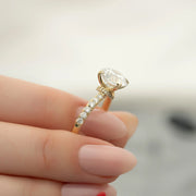 The Sia Round Pave Moissanite Ring - KNT - Engagement Rings, Wedding Bands & Fine Jewelry