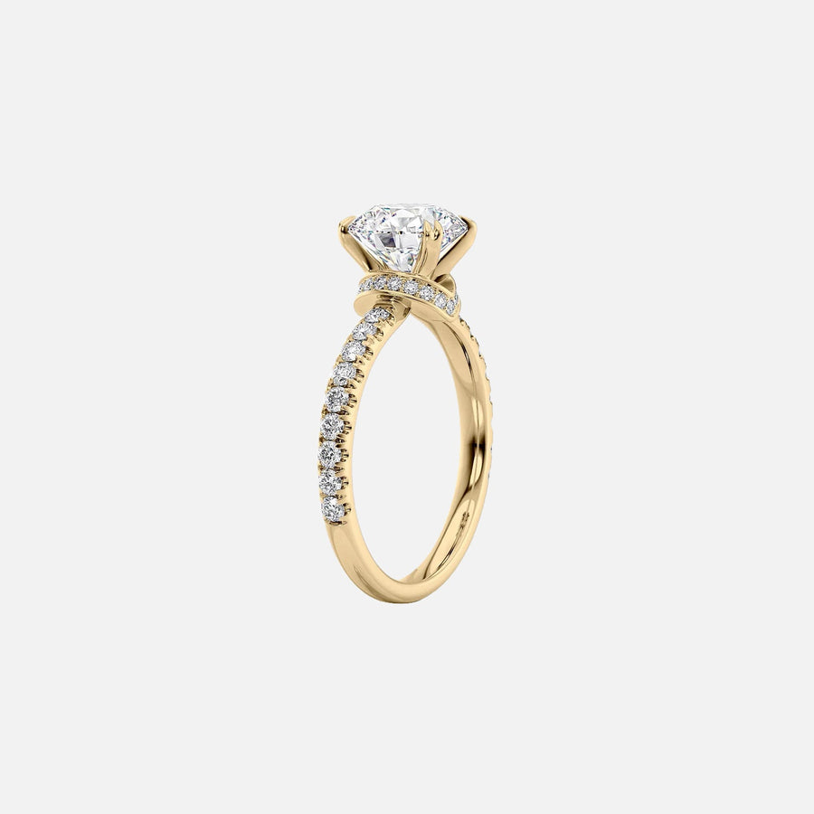  The Sofia Emerald Lab Diamond Ring 14k Yellow Gold 002