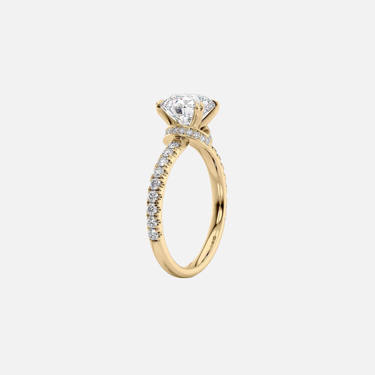  The Sofia Emerald Moissanite Ring 14k Yellow Gold 002