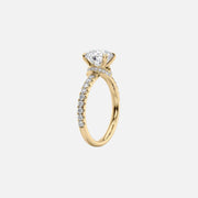  The Sofia Emerald Moissanite Ring 14k Yellow Gold 002
