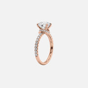  The Sofia Princess Lab Diamond Ring 14k Rose Gold 002