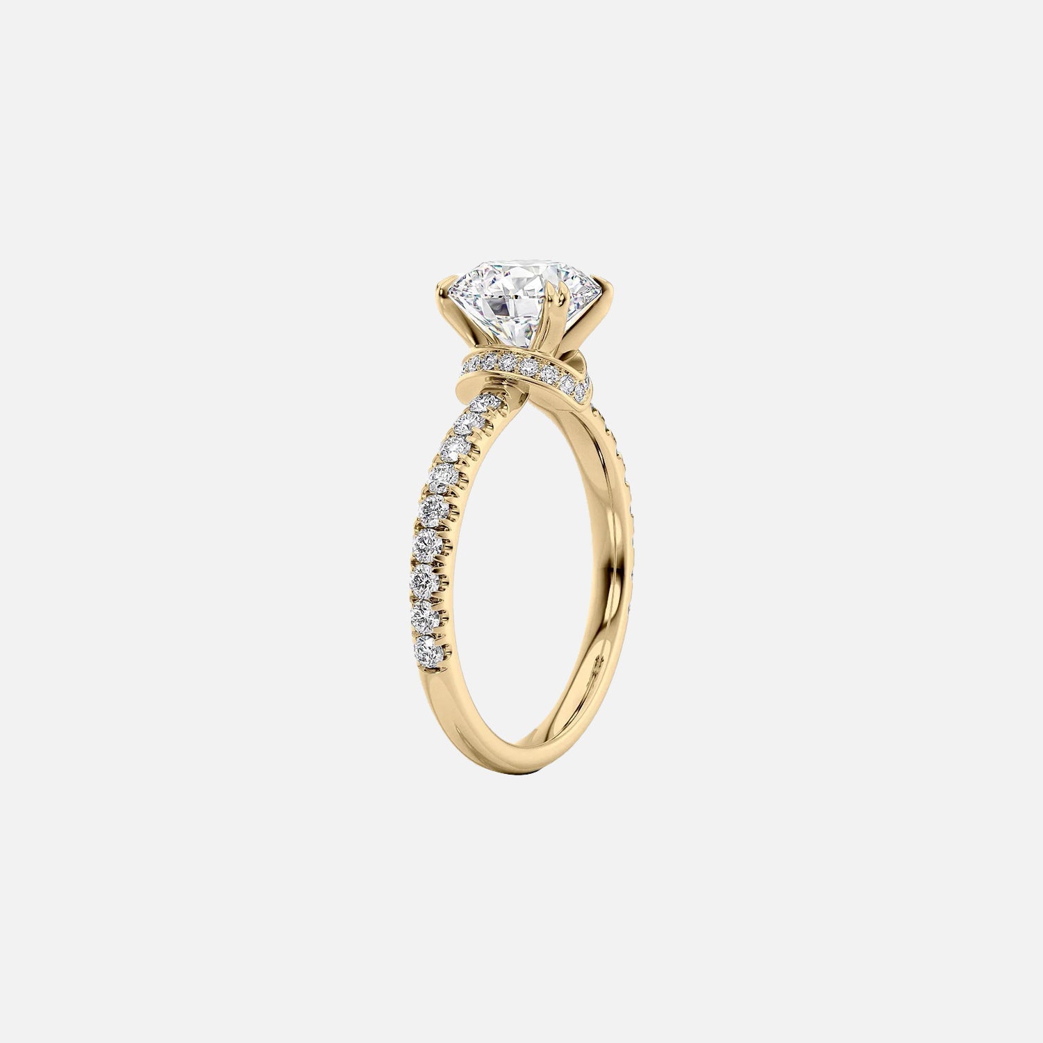  The Sofia Radiant Moissanite Ring 14k Yellow Gold 002
