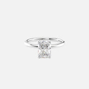  The Solitaire Alex Radiant Lab Diamond Ring 14k White Gold 001