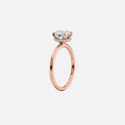  The Solitaire Alex Round Lab Diamond Ring 18k Rose Gold 002