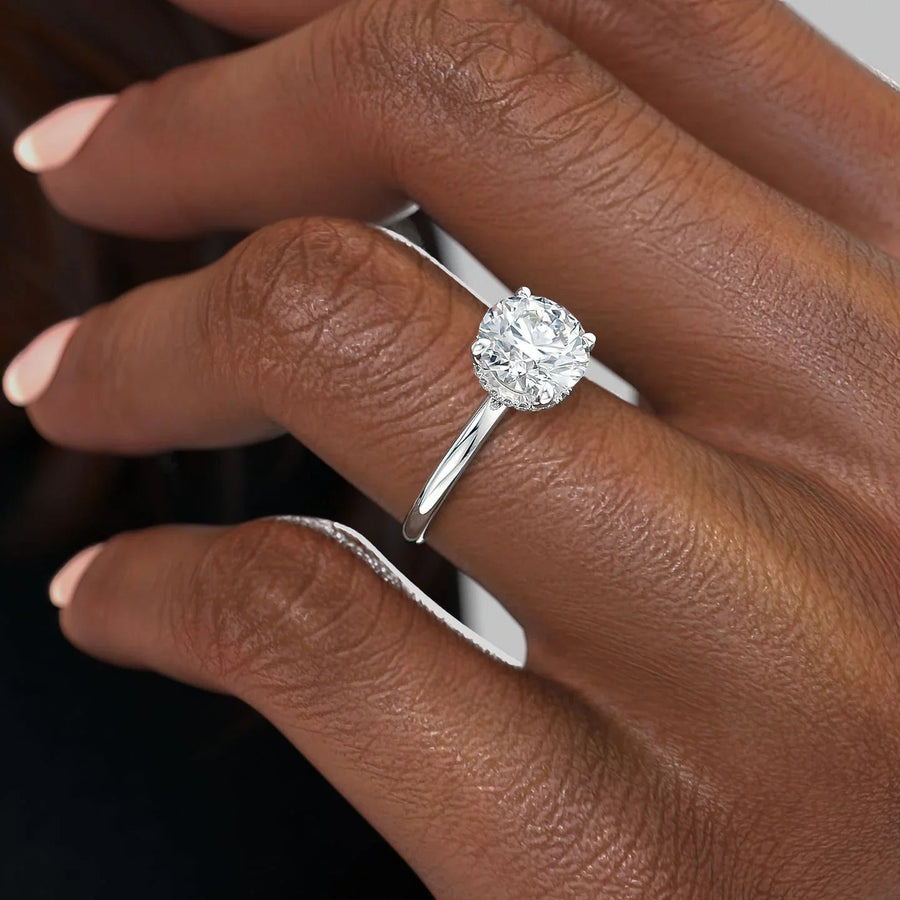  The Solitaire Alex Round Lab Diamond Ring 18k White Gold 005 Final