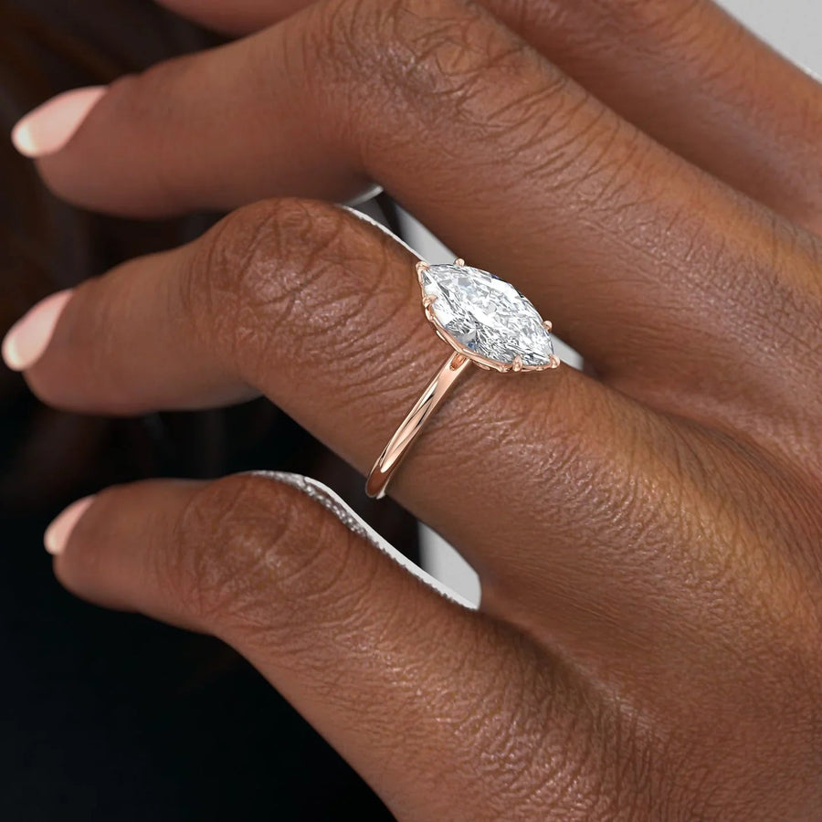  The Solitaire Alison Marquise Lab Diamond Ring 18k Rose Gold 005 Final