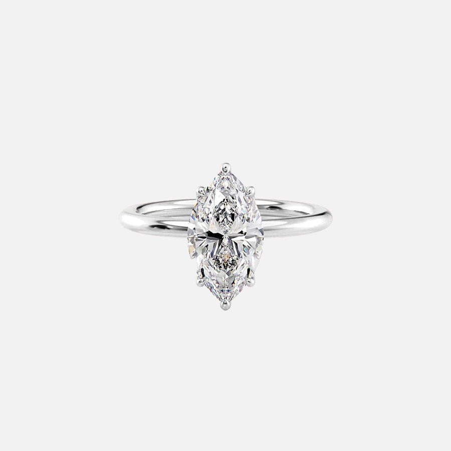  The Solitaire Alison Marquise Lab Diamond Ring 18k White Gold 001