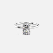 The Solitaire Alison Radiant Lab Diamond Ring 18k White Gold 001