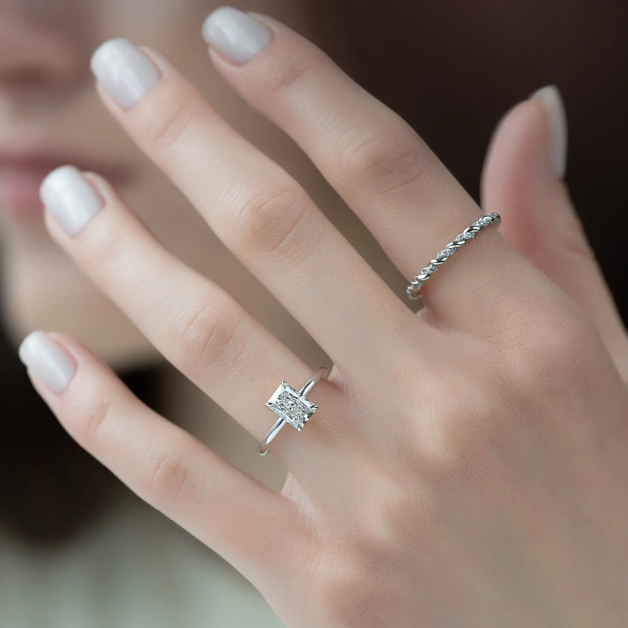  The Solitaire Alison Radiant Moissanite Ring 14k White Gold 003 Final