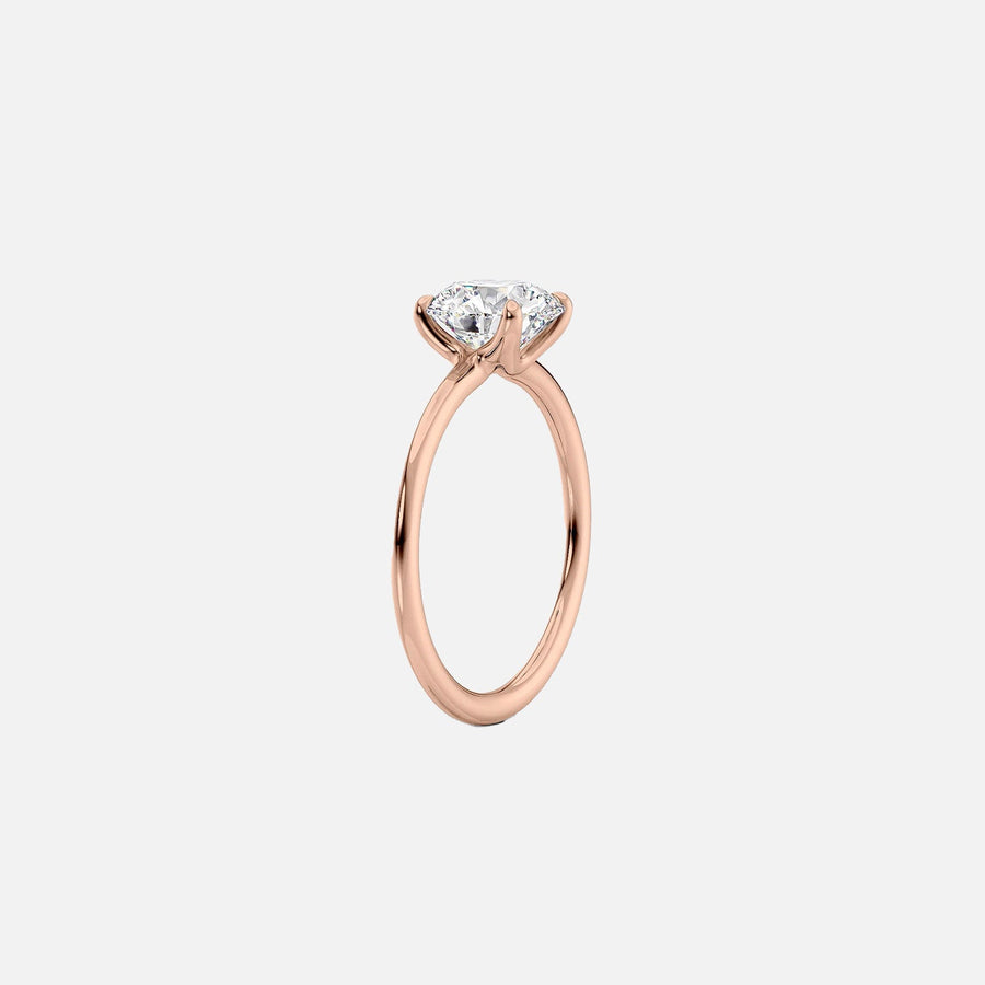  The Solitaire Ashley Pear Lab Diamond Ring 18k Rose Gold 002
