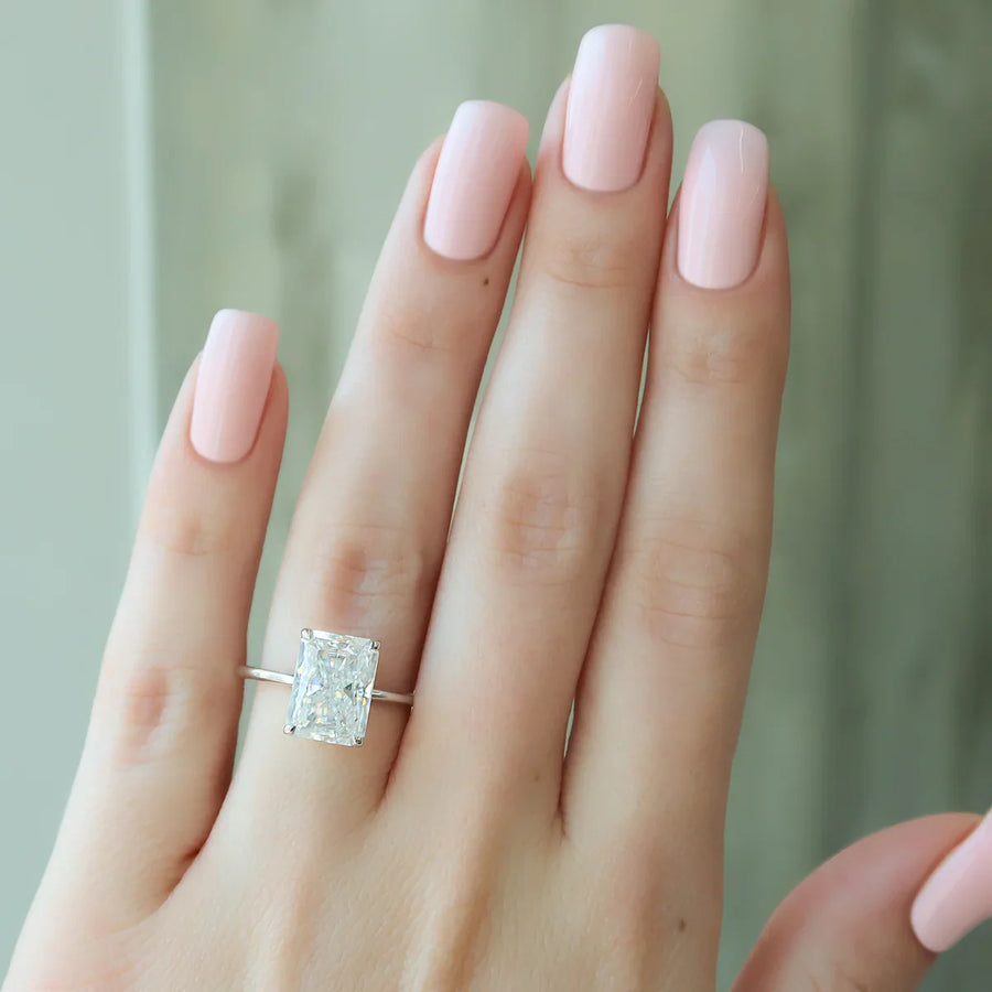  The Solitaire Ashley Radiant Lab Diamond Ring 14k White Gold 004 Final