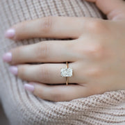  The Solitaire Ashley Radiant Lab Diamond Ring 18k Yellow Gold 003