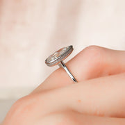 The Solitaire Charlotte Pear Lab Diamond Ring 18k White Gold 003
