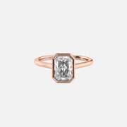 The Solitaire Charlotte Radiant Lab Diamond Ring 18k Rose Gold 001