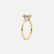  The Solitaire Charlotte Radiant Lab Diamond Ring 18k Yellow Gold 002