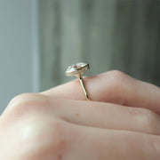  The Solitaire Charlotte Round Lab Diamond Ring 18k Yellow Gold 003
