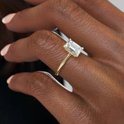  The Solitaire Claire Emerald Lab Diamond Ring 14k Yellow Gold 005 Final