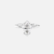  The Solitaire Claire Marquise Lab Diamond Ring 14k White Gold 001