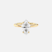  The Solitaire Claire Marquise Lab Diamond Ring 18k Yellow Gold 001