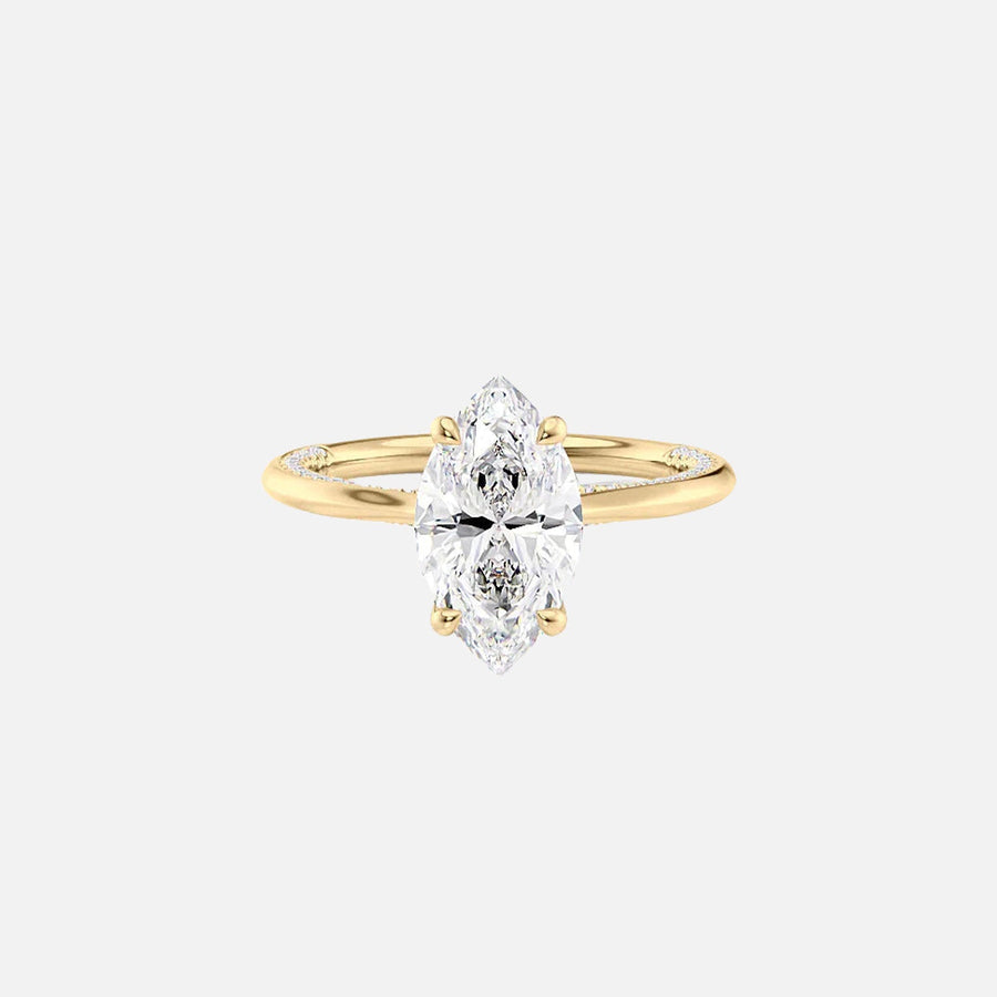  The Solitaire Claire Marquise Lab Diamond Ring 18k Yellow Gold 001