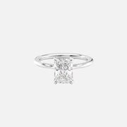  The Solitaire Claire Radiant Lab Diamond Ring 18k White Gold 001
