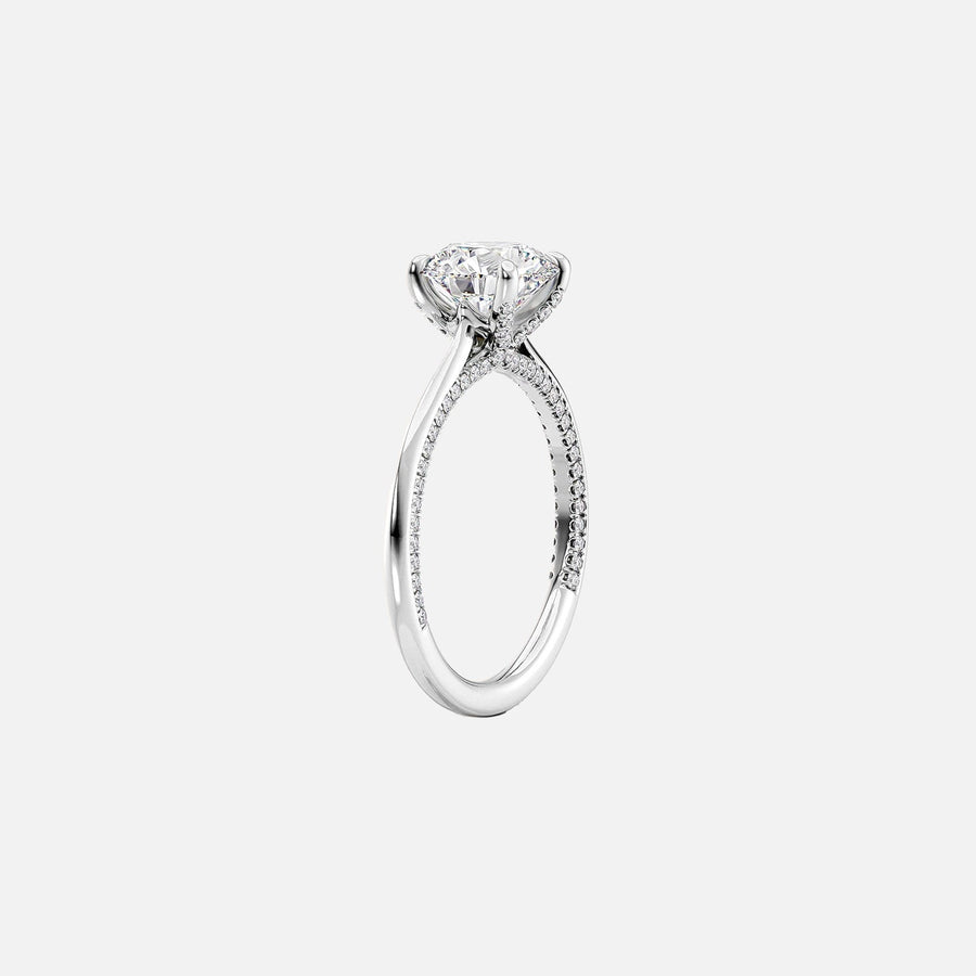  The Solitaire Claire Radiant Lab Diamond Ring 18k White Gold 002