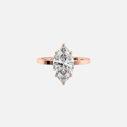  The Solitaire Eleanor Marquise Lab Diamond Ring 14k Rose Gold 001