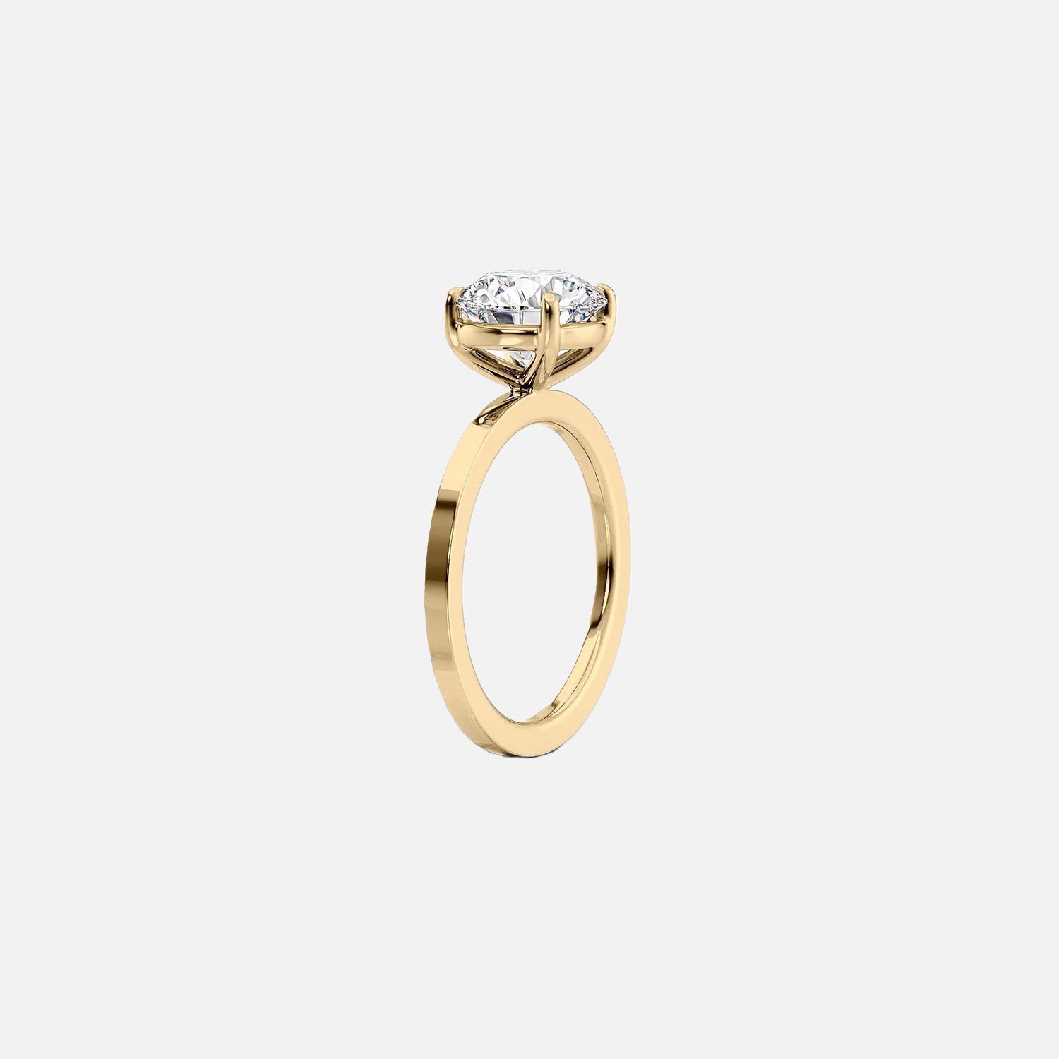  The Solitaire Eleanor Marquise Moissanite Ring 14k Yellow Gold 002