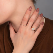  The Solitaire Eleanor Oval Moissanite Ring 14k Yellow Gold 004 Final
