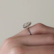  The Solitaire Eleanor Pear Moissanite Ring 14k White Gold 004 Final