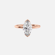 The Solitaire Eliza Marquise Lab Diamond Ring 14k Rose Gold 001