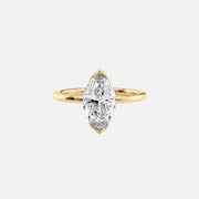  The Solitaire Eliza Marquise Lab Diamond Ring 18k Yellow Gold 001