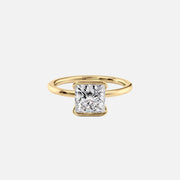  The Solitaire Eliza Princess Lab Diamond Ring 18k Yellow Gold 001