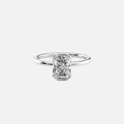 The Solitaire Eliza Radiant Lab Diamond Ring 14k White Gold 001