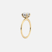 The Solitaire Harmony Cushion Moissanite Ring - KNT - Engagement Rings, Wedding Bands & Fine Jewelry
