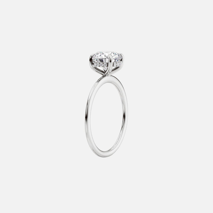The Solitaire Harmony Cushion Moissanite Ring - KNT - Engagement Rings, Wedding Bands & Fine Jewelry