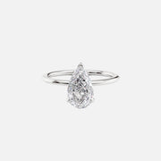 The Solitaire Harmony Pear Moissanite Ring - KNT - Engagement Rings, Wedding Bands & Fine Jewelry