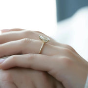 The Solitaire Harmony Pear Moissanite Ring - KNT - Engagement Rings, Wedding Bands & Fine Jewelry