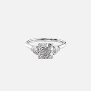  The Solitaire Hearts Liv Cushion Moissanite Ring 18k White Gold 001