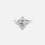  The Solitaire Hearts Liv Marquise Moissanite Ring 18k White Gold 001