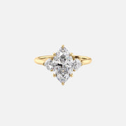  The Solitaire Hearts Liv Marquise Moissanite Ring 18k Yellow Gold 001