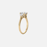  The Solitaire Hearts Liv Oval Moissanite Ring 14k Yellow Gold 002