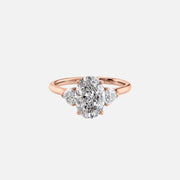  The Solitaire Hearts Liv Oval Moissanite Ring 18k Rose Gold 001