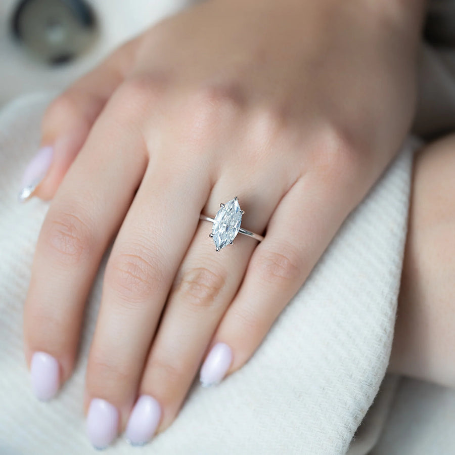  The Solitaire Kamellie Marquise Lab Diamond Ring 14k White Gold 004 Final