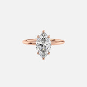  The Solitaire Kamellie Marquise Lab Diamond Ring 18k Rose Gold 001