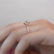  The Solitaire Kamellie Oval Lab Diamond Ring 14k Rose Gold 003