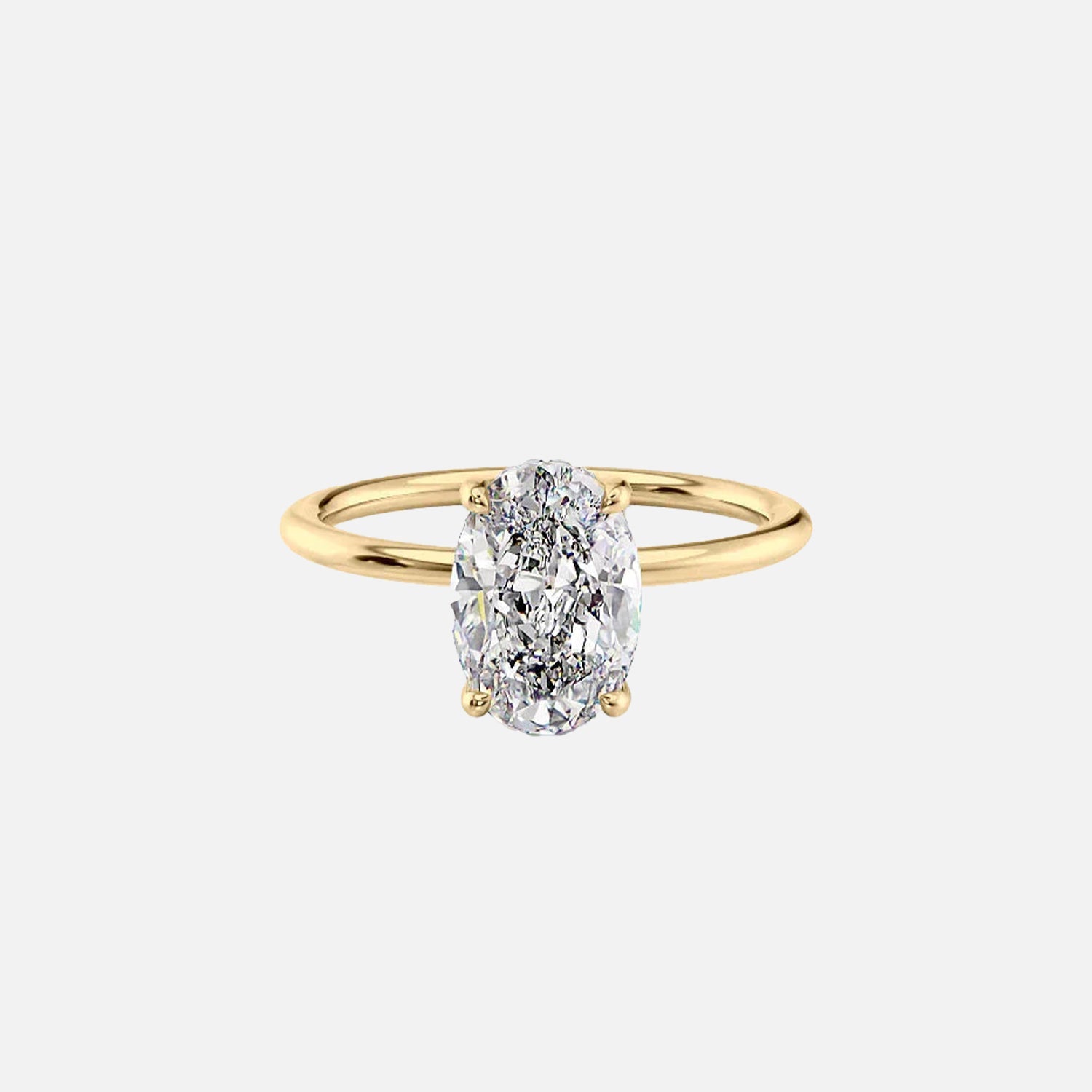 The Solitaire Kamellie Oval Lab Diamond Ring 14k Yellow Gold 001 944549fa-b7a2-43d6-bae8-f8490bcaeb55