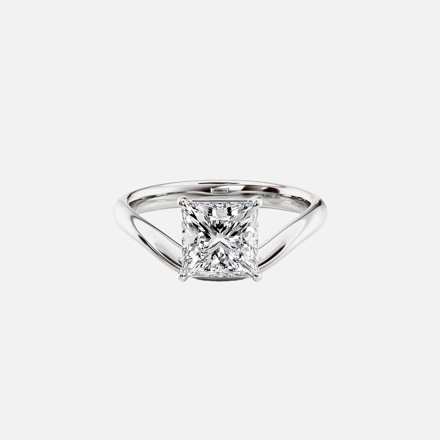 The Solitaire Karen Princess Moissanite Ring - KNT - Engagement Rings, Wedding Bands & Fine Jewelry